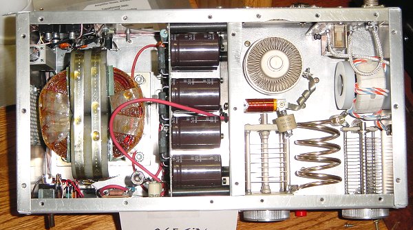 An inside view of K5AND's 6m amplifier
