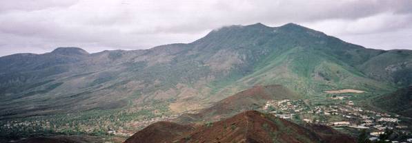 Green Mountain with Two Boats in the foreground taken from Sisters