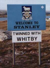 Stanley, twinned with Whitby in the UK