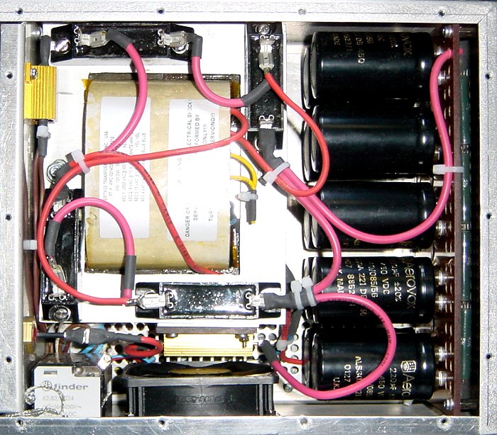 The upper PSU compartment - from the top